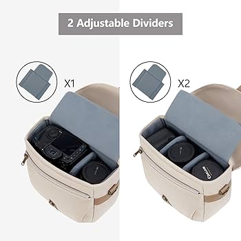 Amazon.com : BAGSMART Camera Bag, SLR DSLR Canvas Crossbody